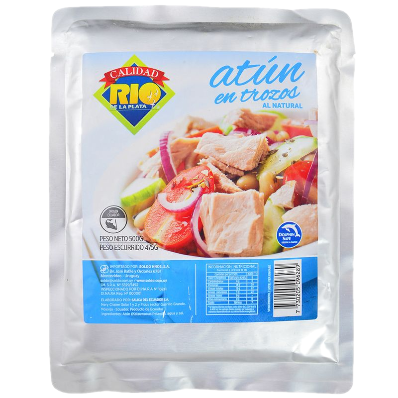 Atún En Trozos Al Natural Rio De La Plata 500 G