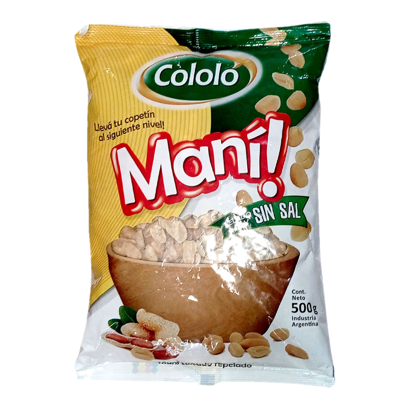 Mani Sin Sal Cololo 500 G