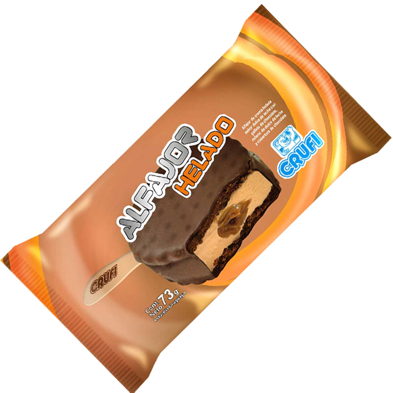 Helado Crufi Alfajor Dulce De Leche 73 G