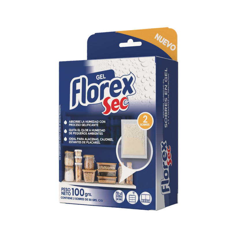 Absorbe Humedad Florex Gel 2 Unidades 100 G