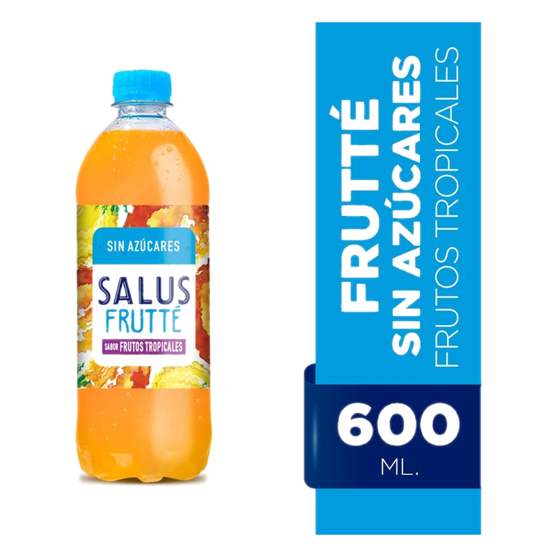 Agua Salus Frutte Sin Azúcar Sabor Frutos Tropicales 600 Ml