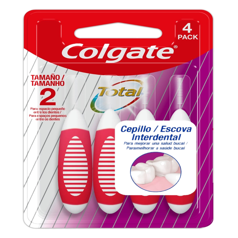 Cepillo De Dientes Colgate Interdental 2mm 4 Piezas
