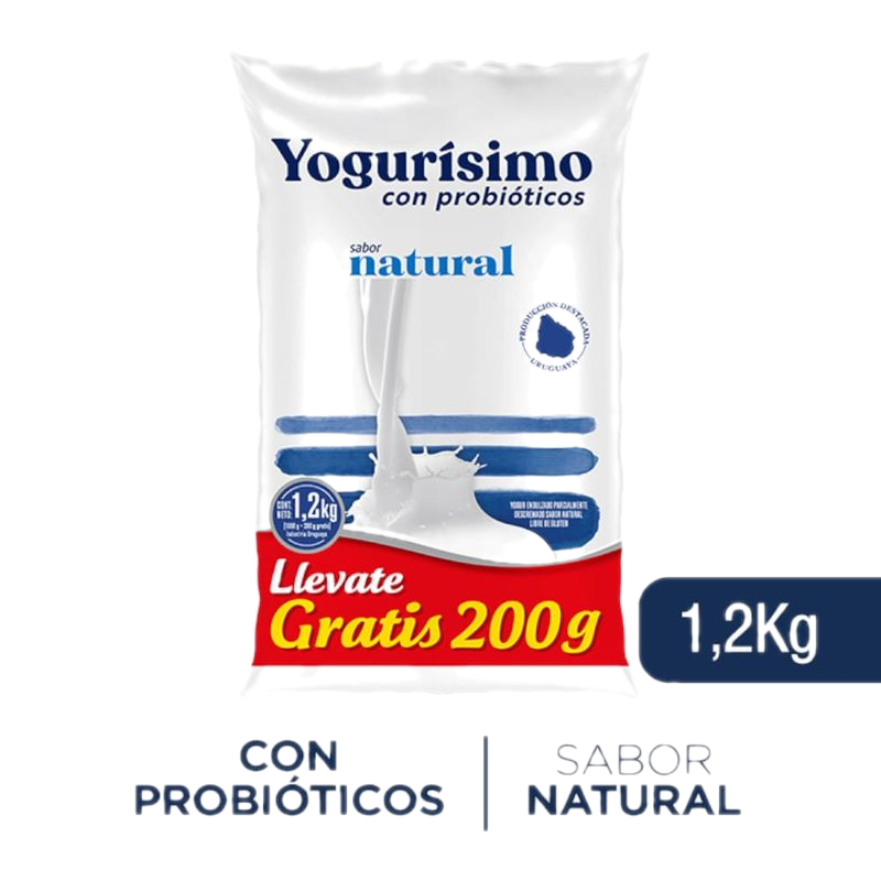 Yogur Yogurísimo Natural 1.2 Kg