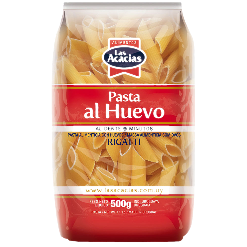Fideos Al Huevo Las Acacias Rigatti 500 G