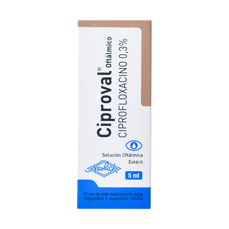 Ciproval 0.3% Solución Oftálmica 5 Ml