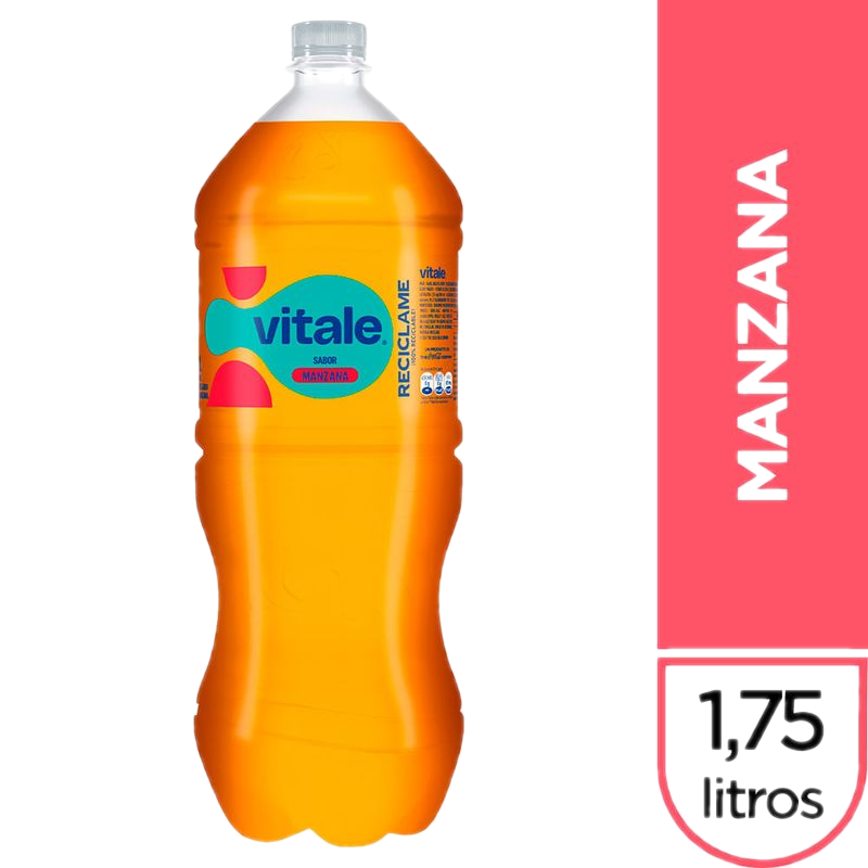 Agua Vitale Manzana Cero 1,75 L