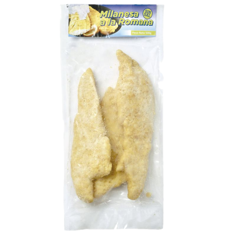 Milanesas De Merluza A La Romana Sin Sal 500 G