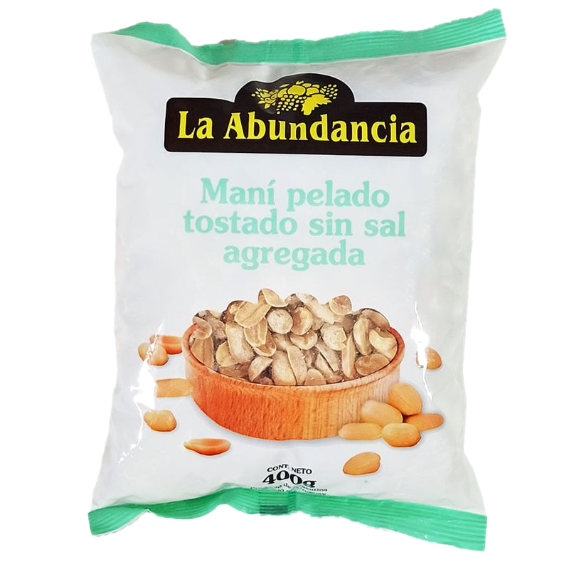 Maní Tostado Sin Sal La Abundancia 400 G