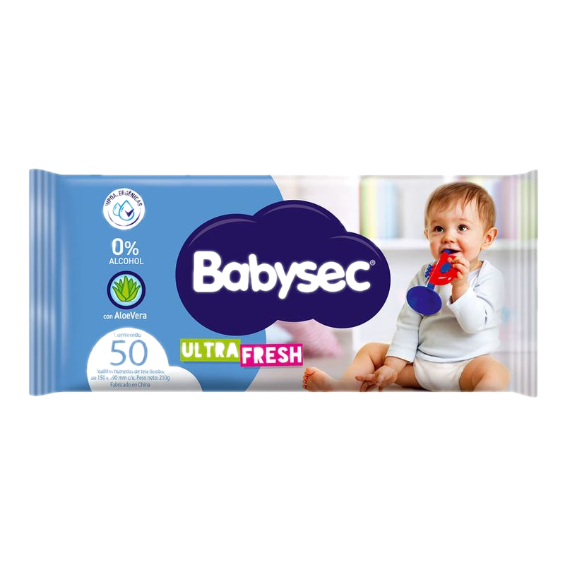 Toallitas Húmedas Babysec Ultra 50 Unidades