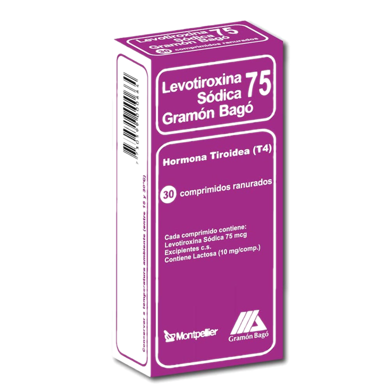 Levotiroxina 75 Mg 30 Comprimidos Ranurados