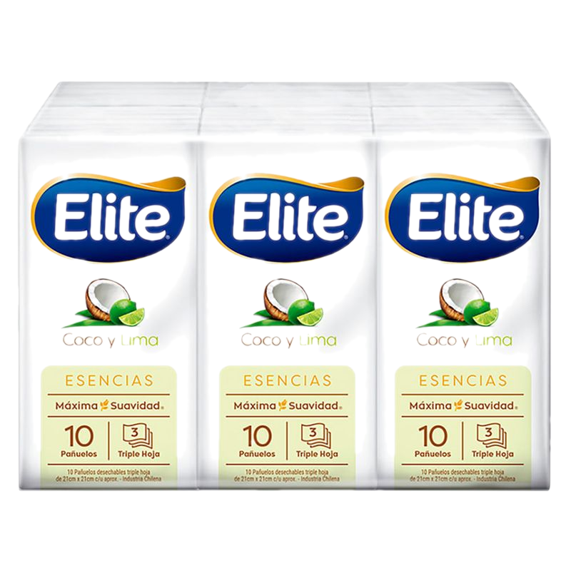 Pack X 6 Pañuelo Facial Elite Aromas 10 Un.