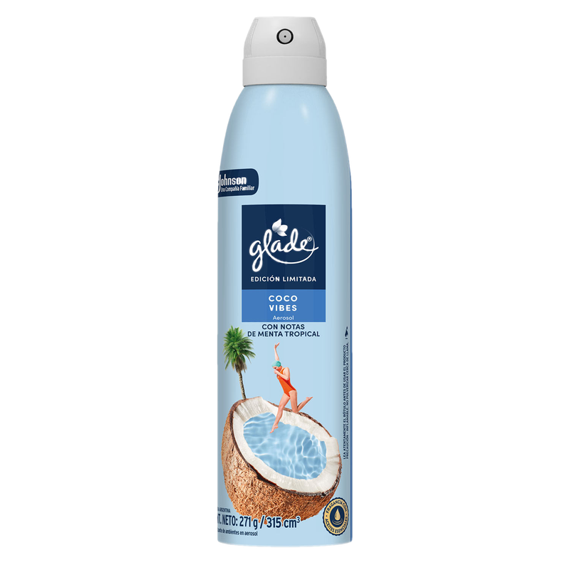 Aromatizante Glade Coco Vibes Edicion Limitada 315cc