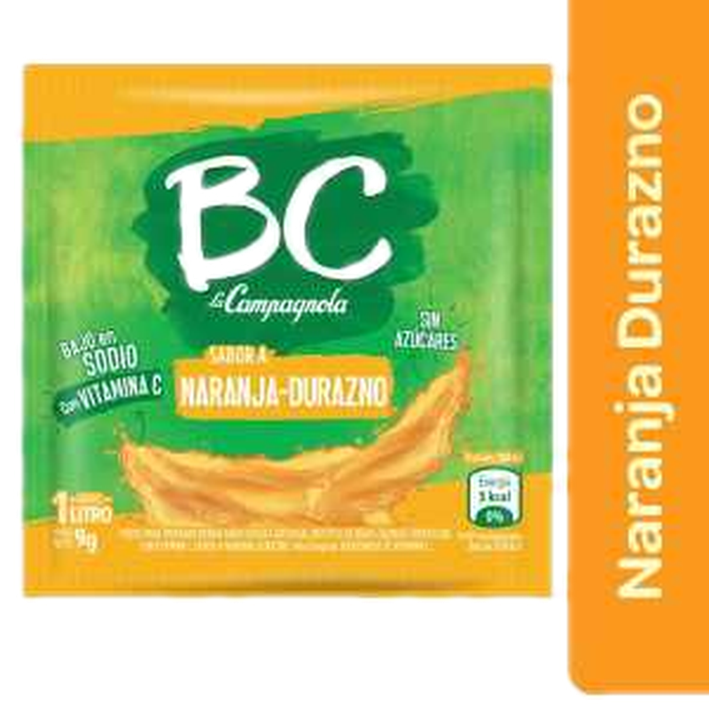 Jugo Bc Naranja/durazno 9 G