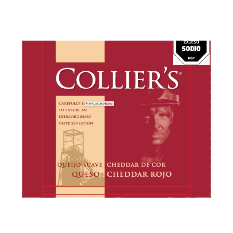 Queso Cheddar Red Leicester Collier's 200 G