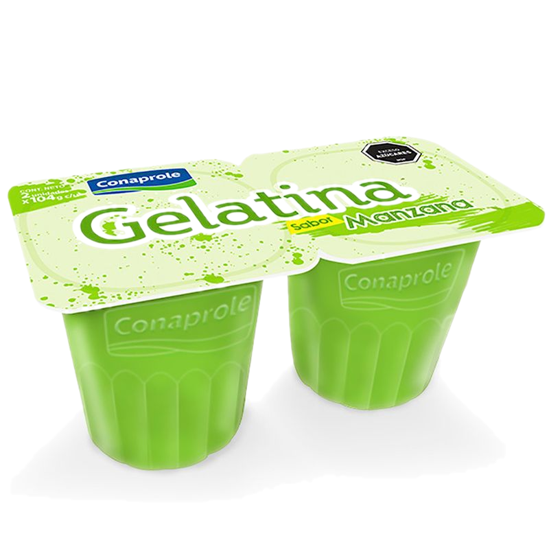 Gelatina Conaprole Manzana 2 Unidades 208 G