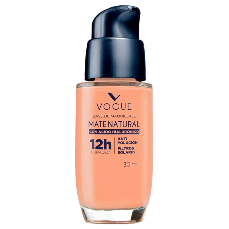 Base Vogue Mate Con Ácido Hialurónico Avellana 30 Ml