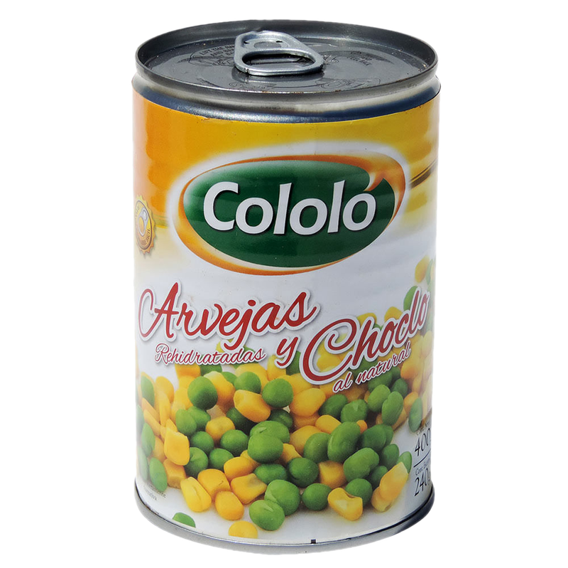 Dueto Arvejas + Choclo Cololó 380 G