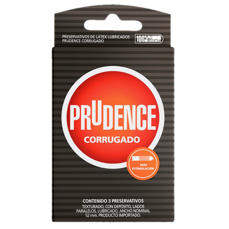 Preservativos Prudence Corrugado 3 Unidades
