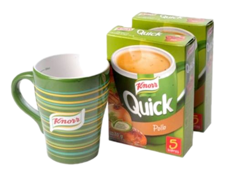 Sopa Knorr Quick 5sobres 2 Unidades + Taza