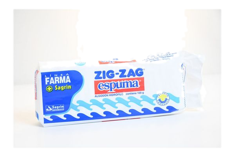 Zig Zag Algodón Espuma 100 G