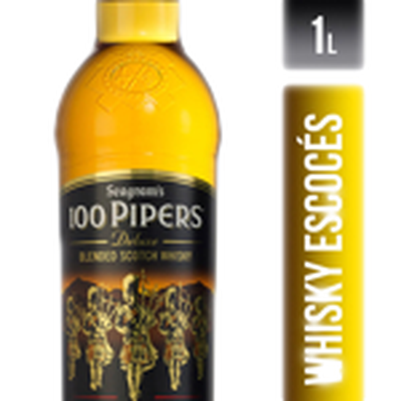 Whisky Escocés 100 Pipers 1 L