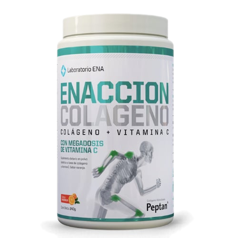 Suplemento Ena Enaccion Colágeno + Vitamina C Naranja 240 G