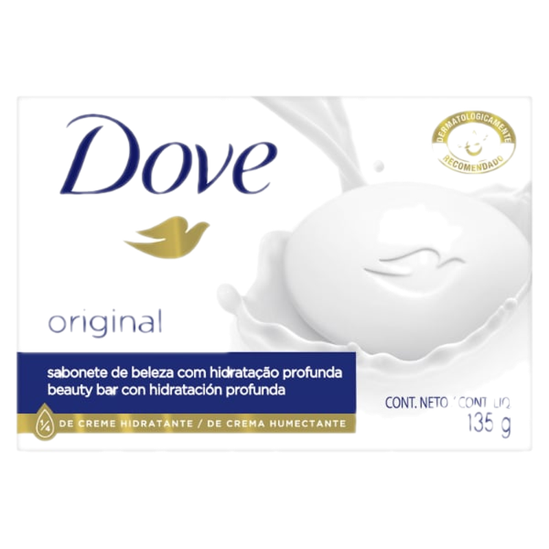 Jabón En Barra Dove Original Corporal 135 G