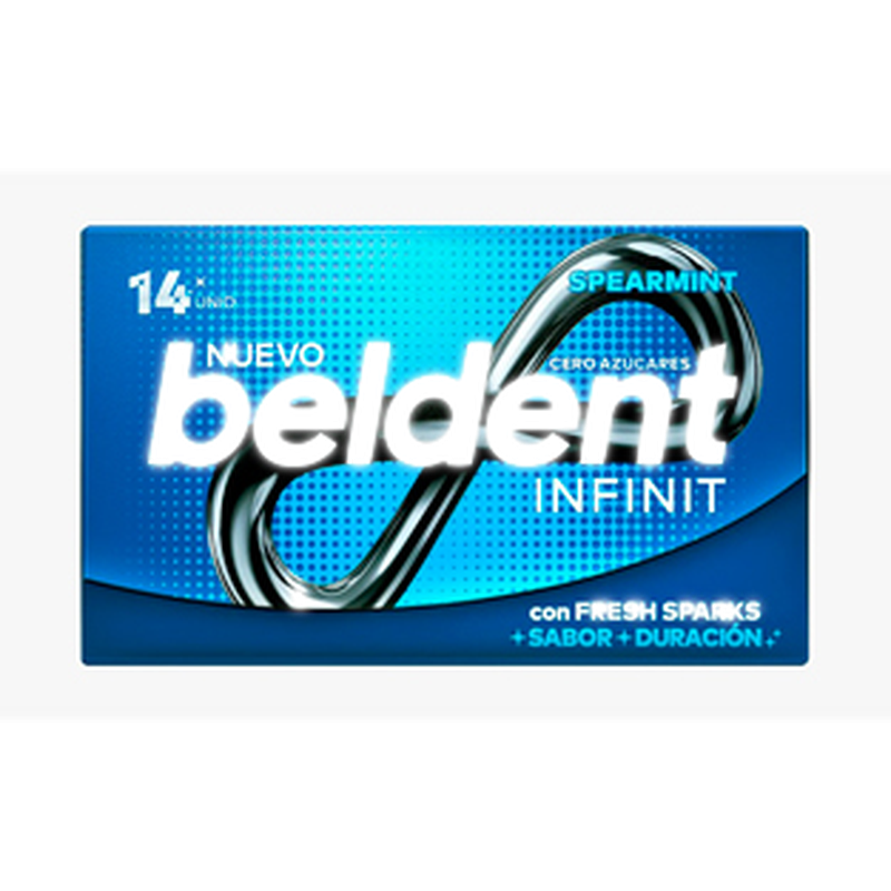 Chicle Beldent Infinit Live Mint 7 Unidades