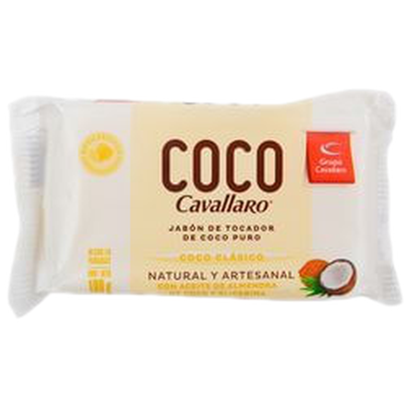 Jabon De Tocador Cavallaro Coco Blanco 1 Unidad 100 G