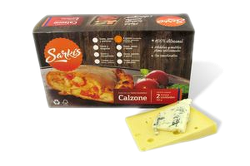 Calzone Congelado Sarkis Cuatro Quesos 2 Unidades 560 G