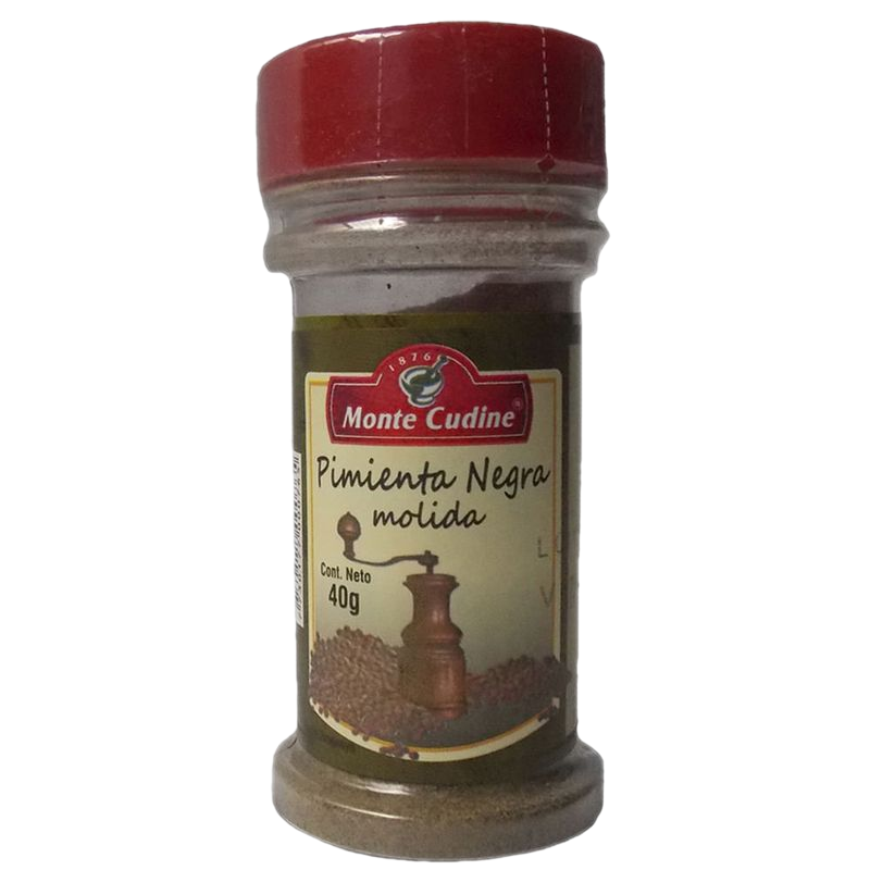 Pimienta Negra Monte Cudine Molida 40 G