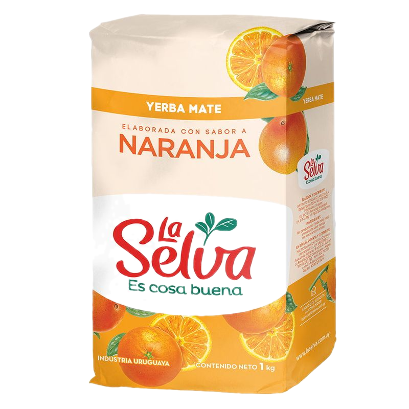 Yerba La Selva Sabor Naranja Pq. 1 Kg