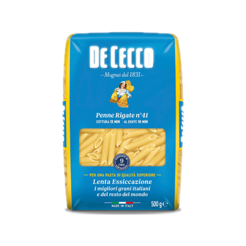 Fideo Penne Rigate De Cecco 500 G