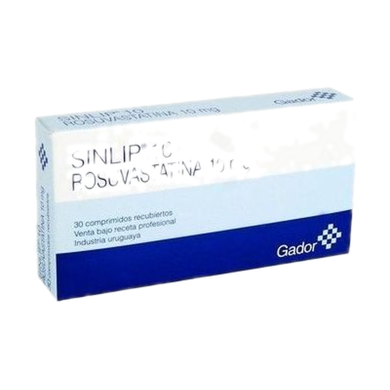 Sinlip 10 Mg X 30 Comprimidos