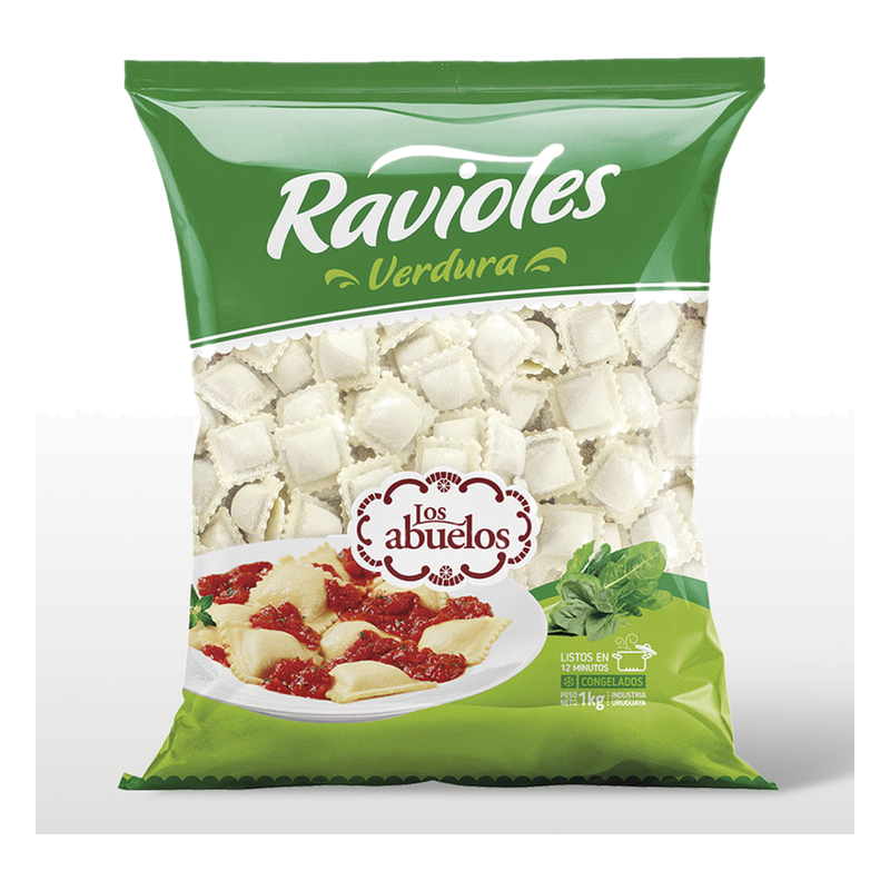 Ravioles De Verdura Congelados Los Abuelos 1 Kg