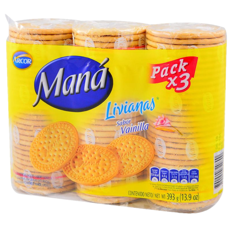 Galletas Livianitas Mana Vainilla 393 G