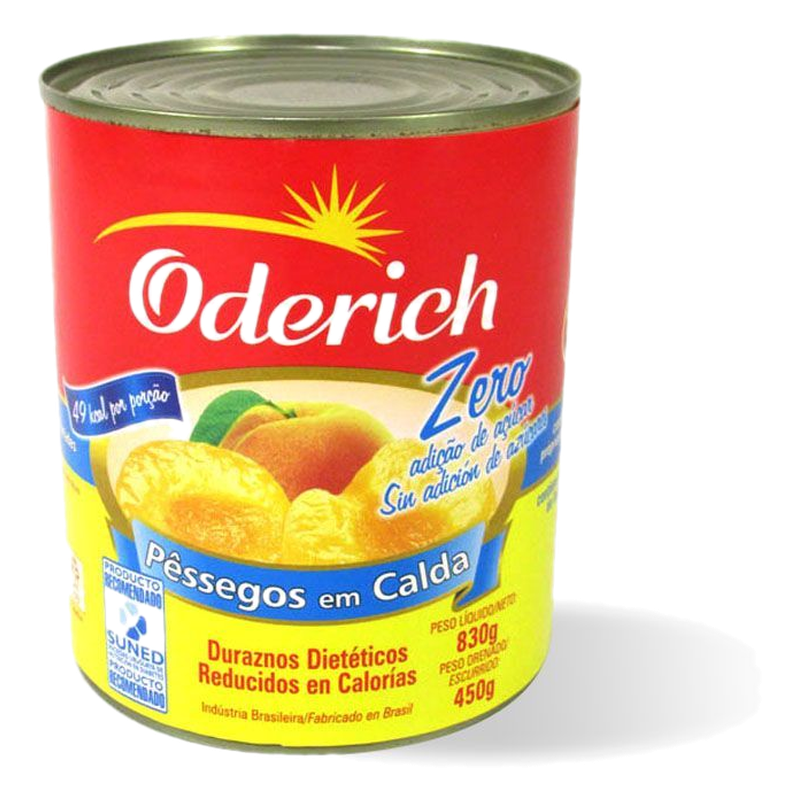 Duraznos En Almíbar Zero Oderich