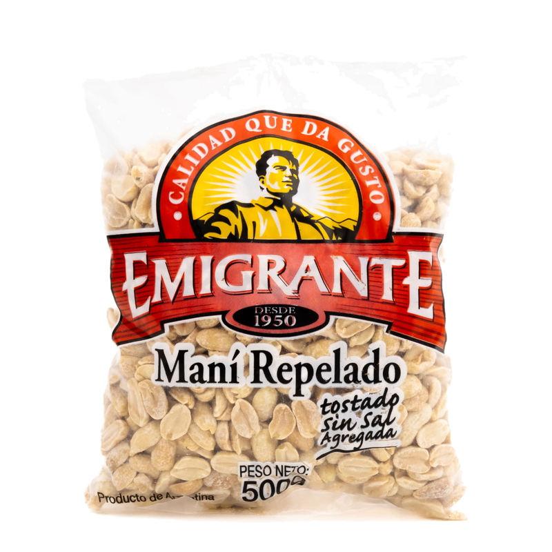 Mani Emigrante Tostado Sin Sal 500 G