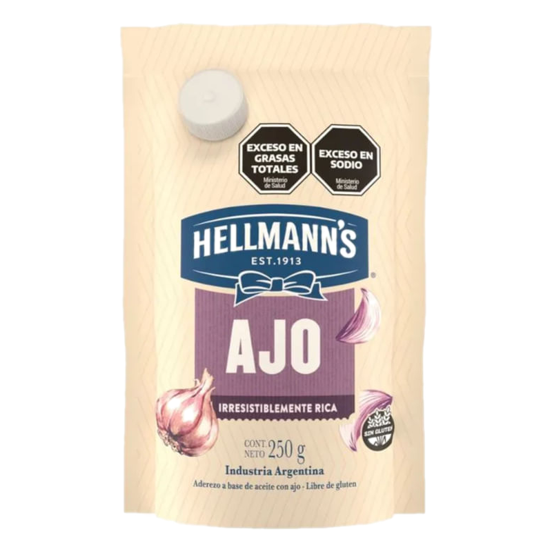 Mayonesa De Ajo Hellmann's 250 G