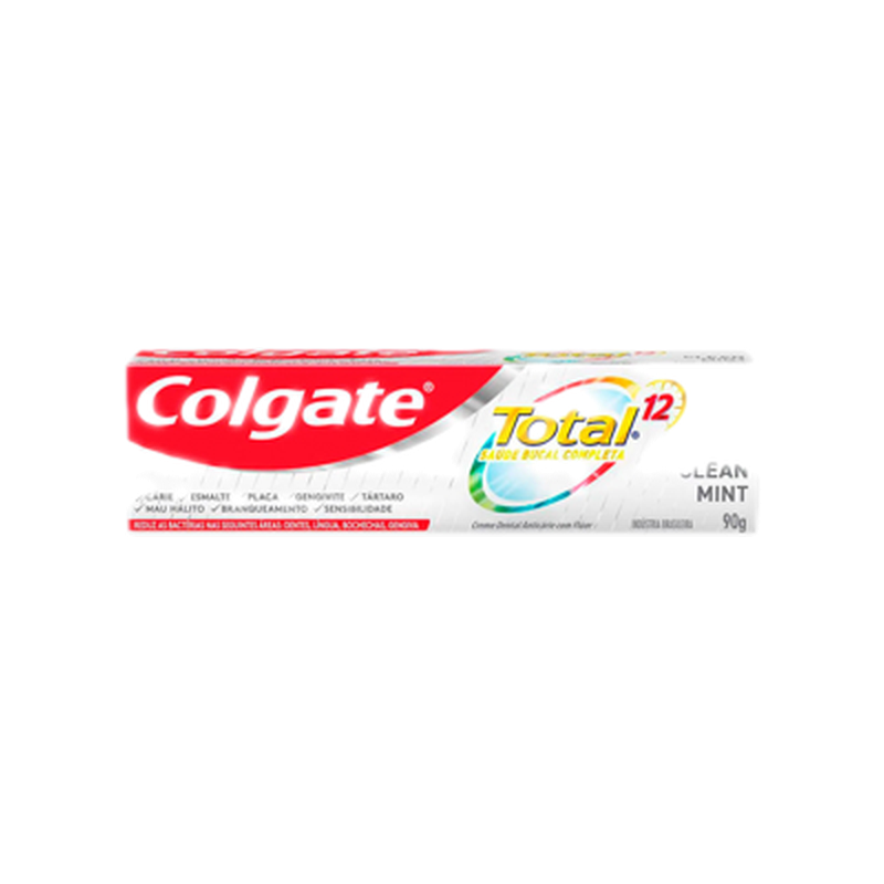 Pasta De Dientes Colgate Total Clean Mint 24 H De Prevención Activa Contra Bacterias 90 G