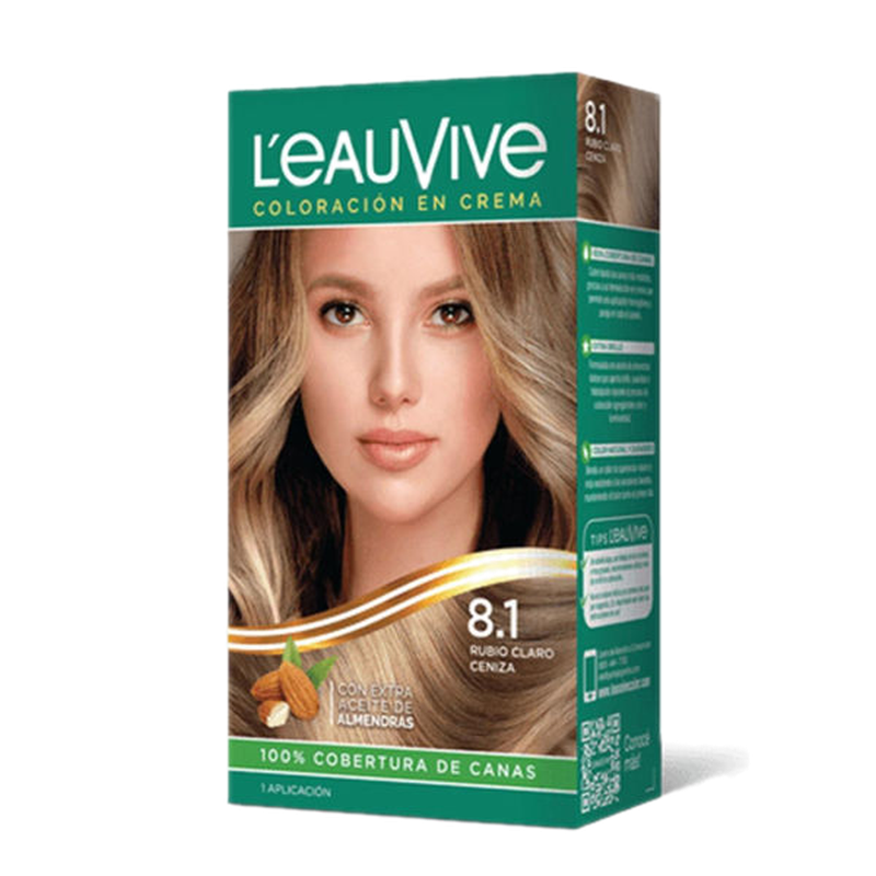 Leau Vive Tinta Kit Nº 8.1 Rubio Claro Ceniza