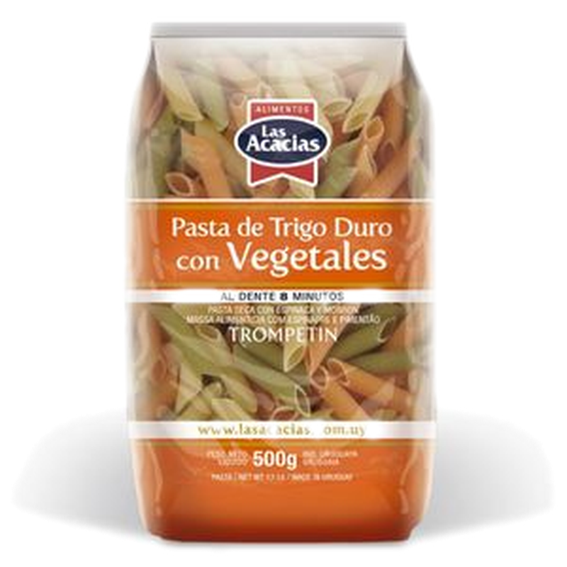 Fideos Las Acacias Vegetales Trompetin 500 G
