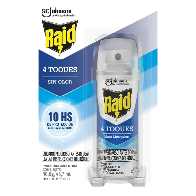 Raid Mata Moscas Y Mosquitos 4 Toques