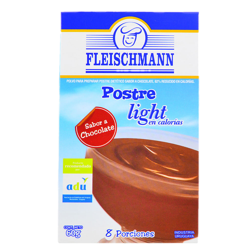 Postre De Chocolate Light Fleischmann 8 Porciones