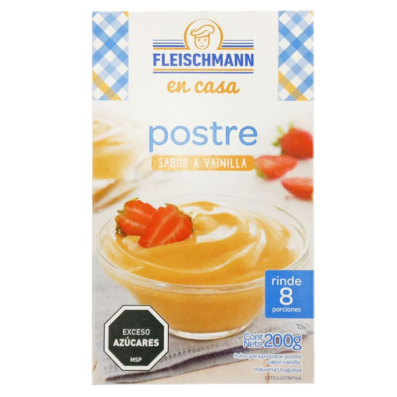 Postre Vainilla Fleischmann 8 Porciones