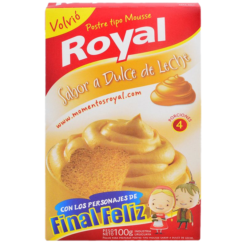 Mousse Dulce Leche Royal 100 G