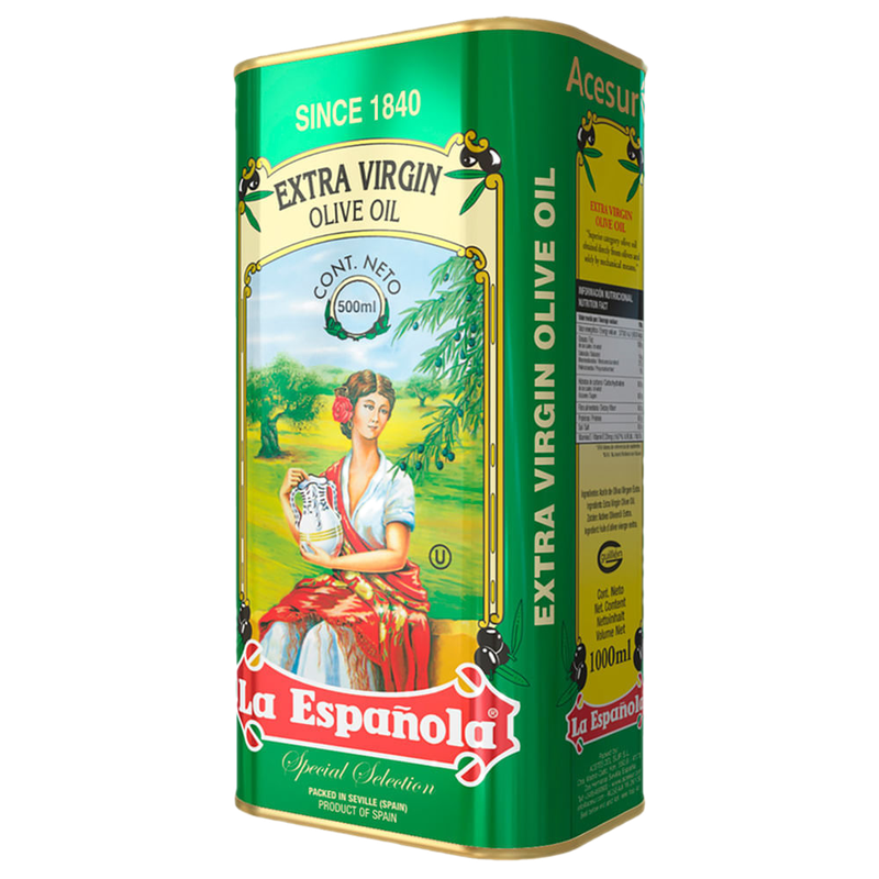 Aceite De Oliva La Española Extra Vírgen Lata De 500 Ml
