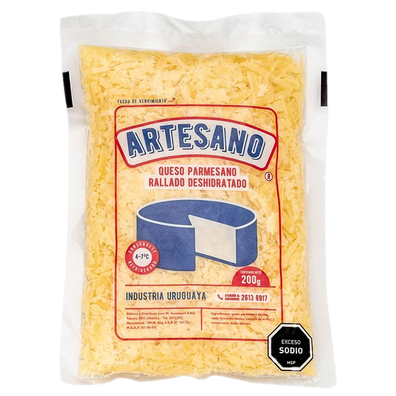 Queso Rallado Artesano Hebras 200 G