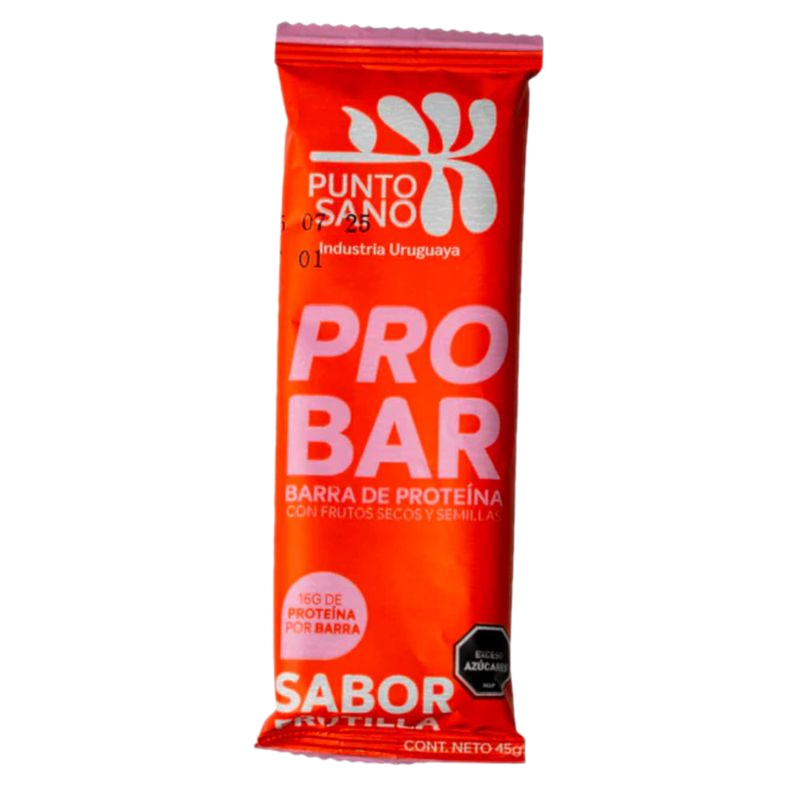 Barrita Pro Bar Punto Sano Frutilla 45 G