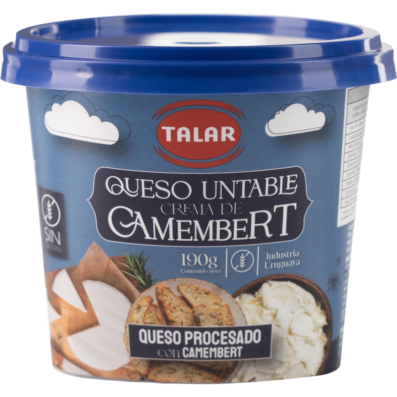 Queso Untable Talar Crema De Camembert 190 G